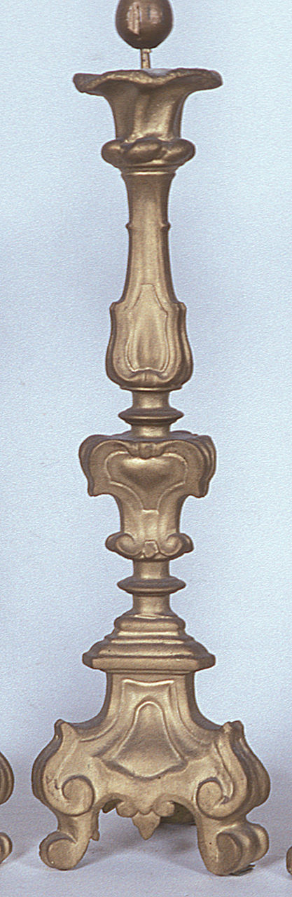 candeliere, serie - manifattura ferrarese (seconda metà sec. XVIII)