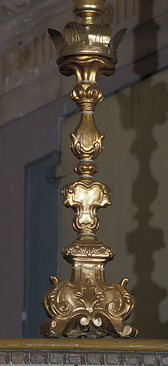 candeliere, serie - manifattura ferrarese (seconda metà sec. XVIII)