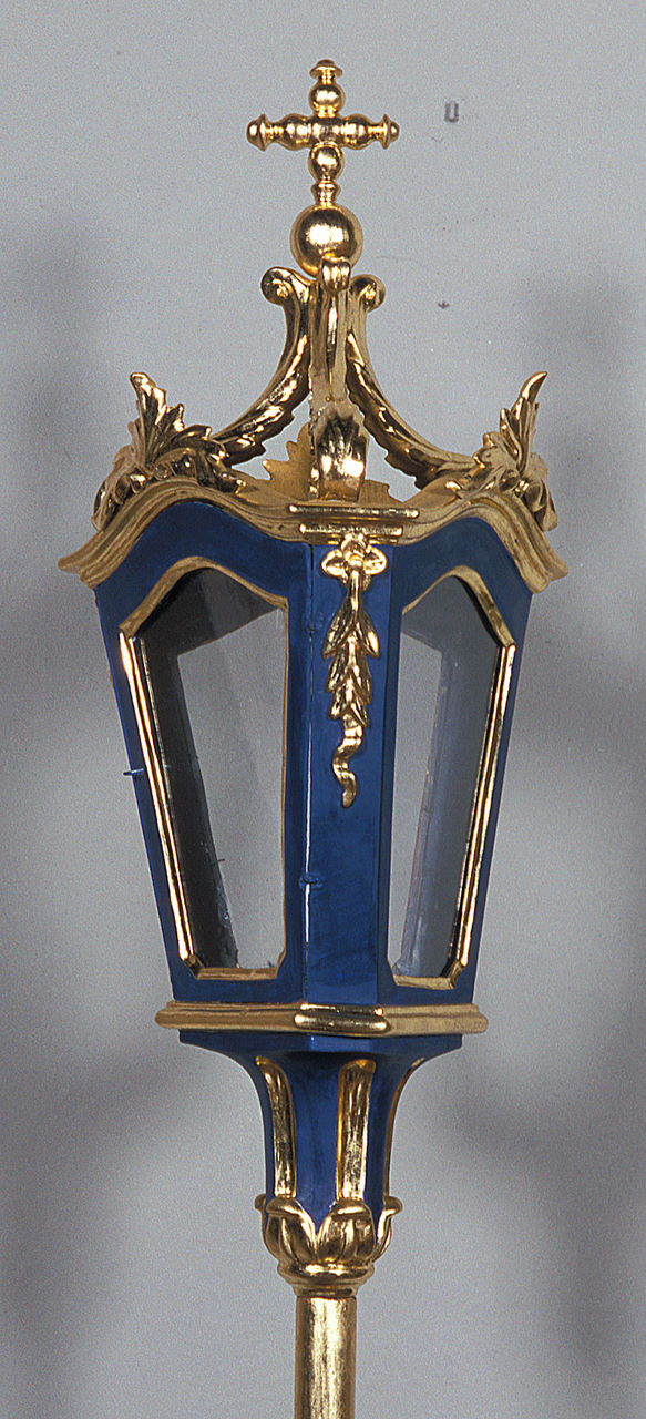 lanterna processionale, serie - manifattura ferrarese (seconda metà sec. XVIII)