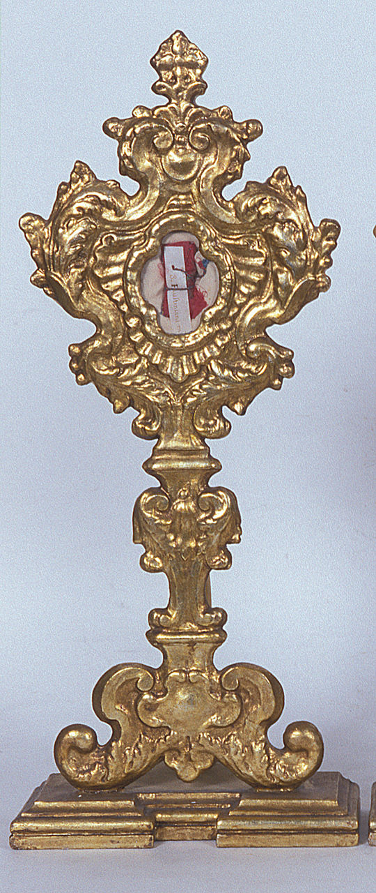 reliquiario-ostensorio, serie - manifattura emiliana (seconda metà sec. XVIII)