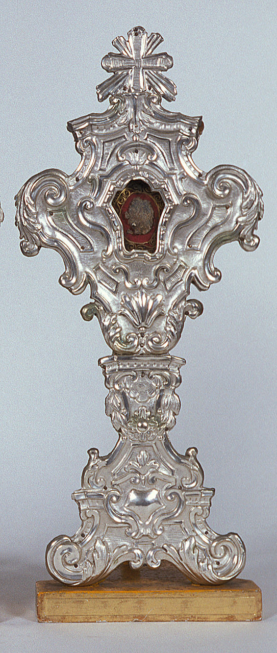 reliquiario-ostensorio, serie - manifattura emiliana (seconda metà sec. XVIII)