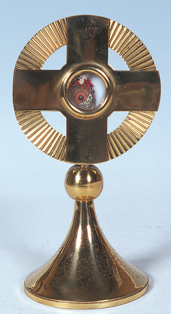 reliquiario-ostensorio, opera isolata - manifattura italiana (sec. XX)