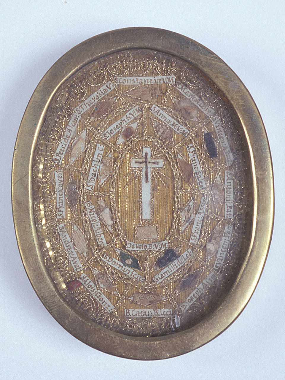 reliquiario a capsula - a medaglione, opera isolata - manifattura italiana (sec. XIX)