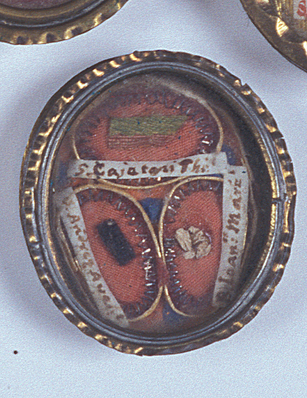 reliquiario a capsula - a medaglione, opera isolata - manifattura italiana (sec. XIX)