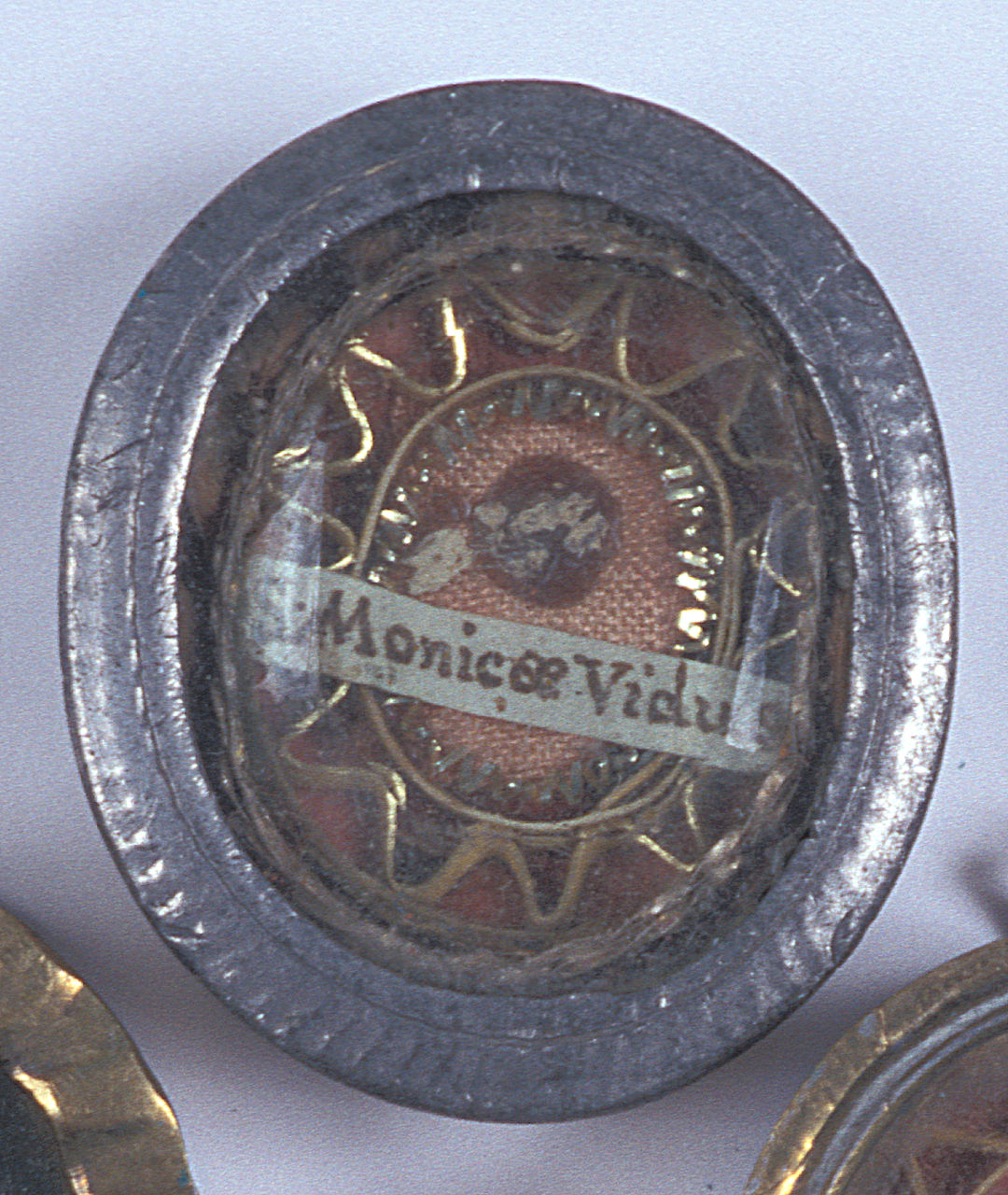 reliquiario a capsula - a medaglione, opera isolata - manifattura italiana (sec. XIX)