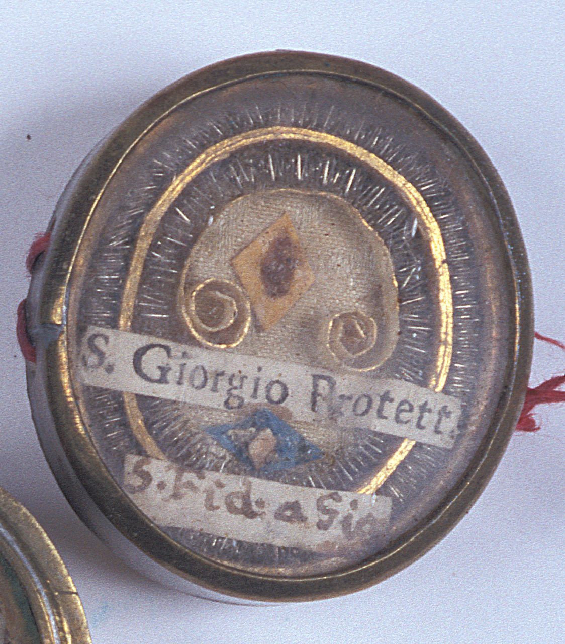 reliquiario a capsula - a medaglione, opera isolata - manifattura italiana (sec. XIX)