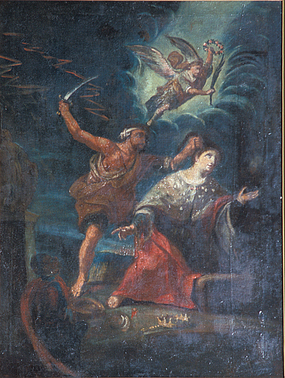 Martirio di Sant'Eurosia (dipinto, opera isolata) - ambito ferrarese (sec. XVIII)