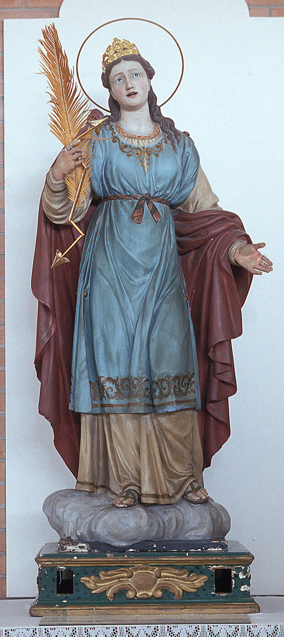 Santa Eurosia (statua processionale, opera isolata) - bottega emiliano-romagnola (sec. XIX)