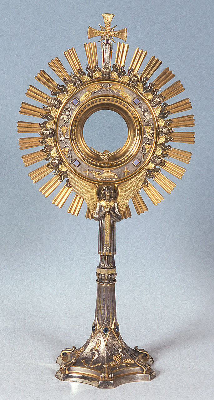 ostensorio - a raggiera, opera isolata - manifattura italiana (sec. XX)