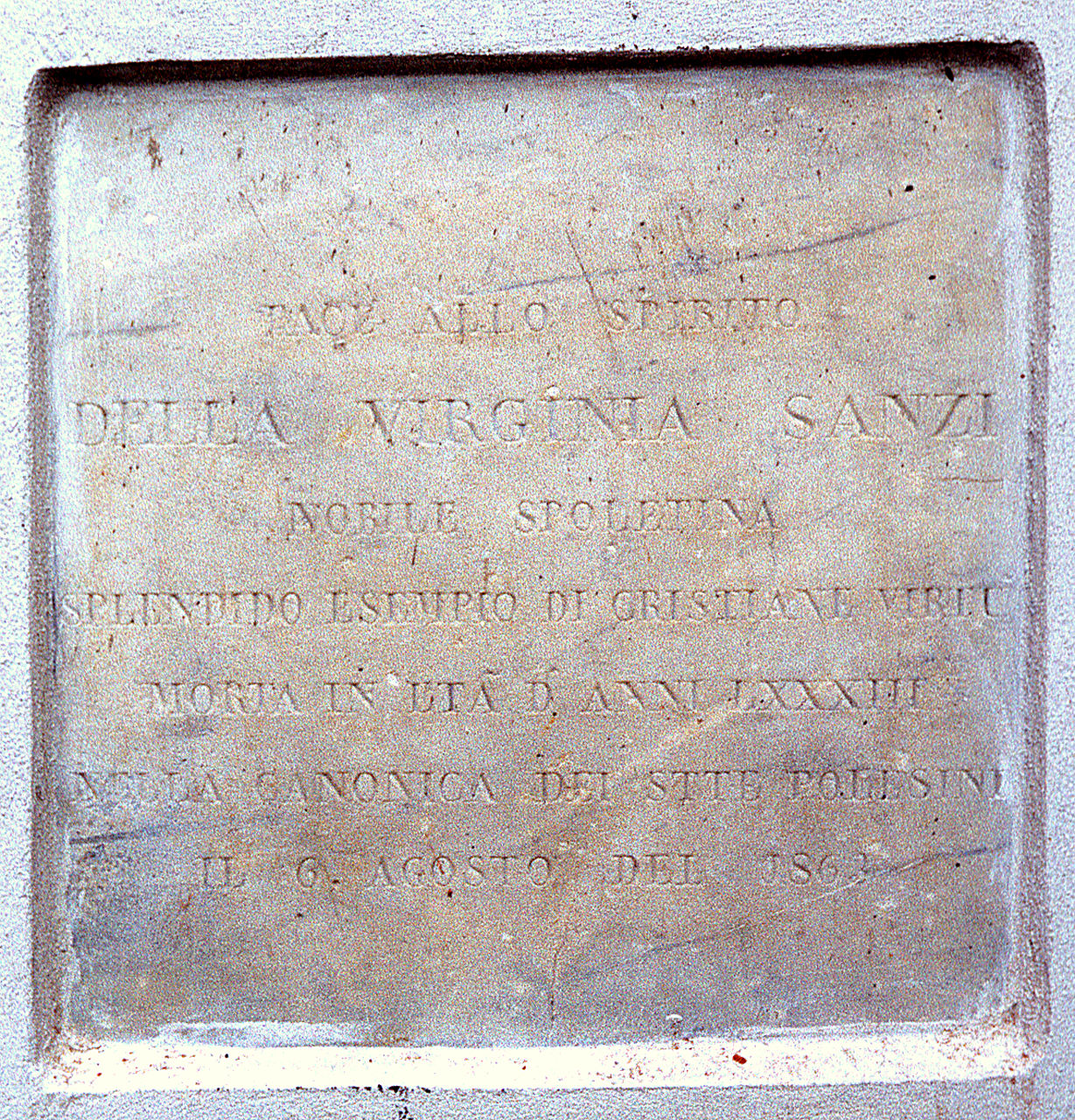 lapide tombale, opera isolata - manifattura ferrarese (terzo quarto sec. XIX)