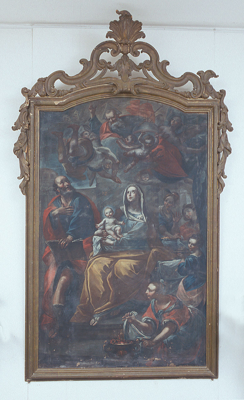 cornice, elemento d'insieme - manifattura ferrarese (metà sec. XVIII)