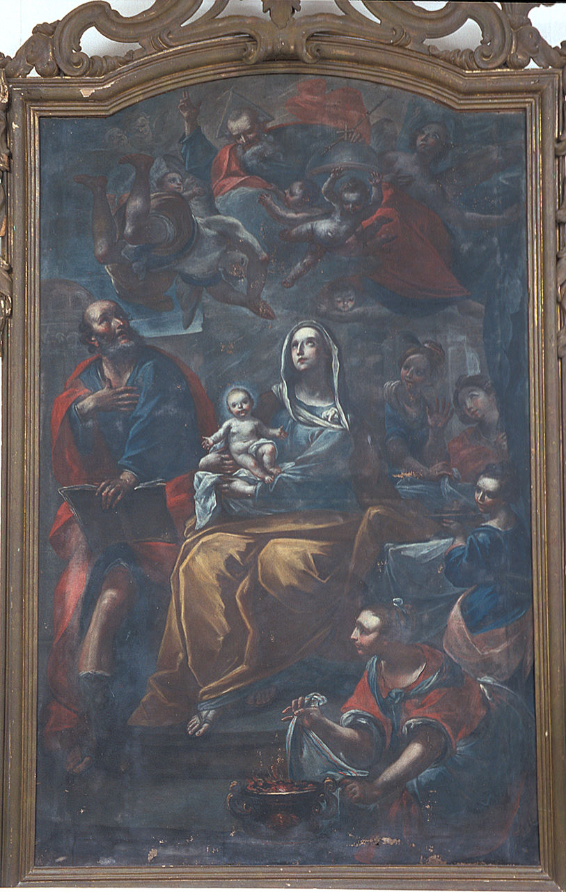 nascita di Maria Vergine (dipinto, elemento d'insieme) - ambito ferrarese (metà sec. XVIII)