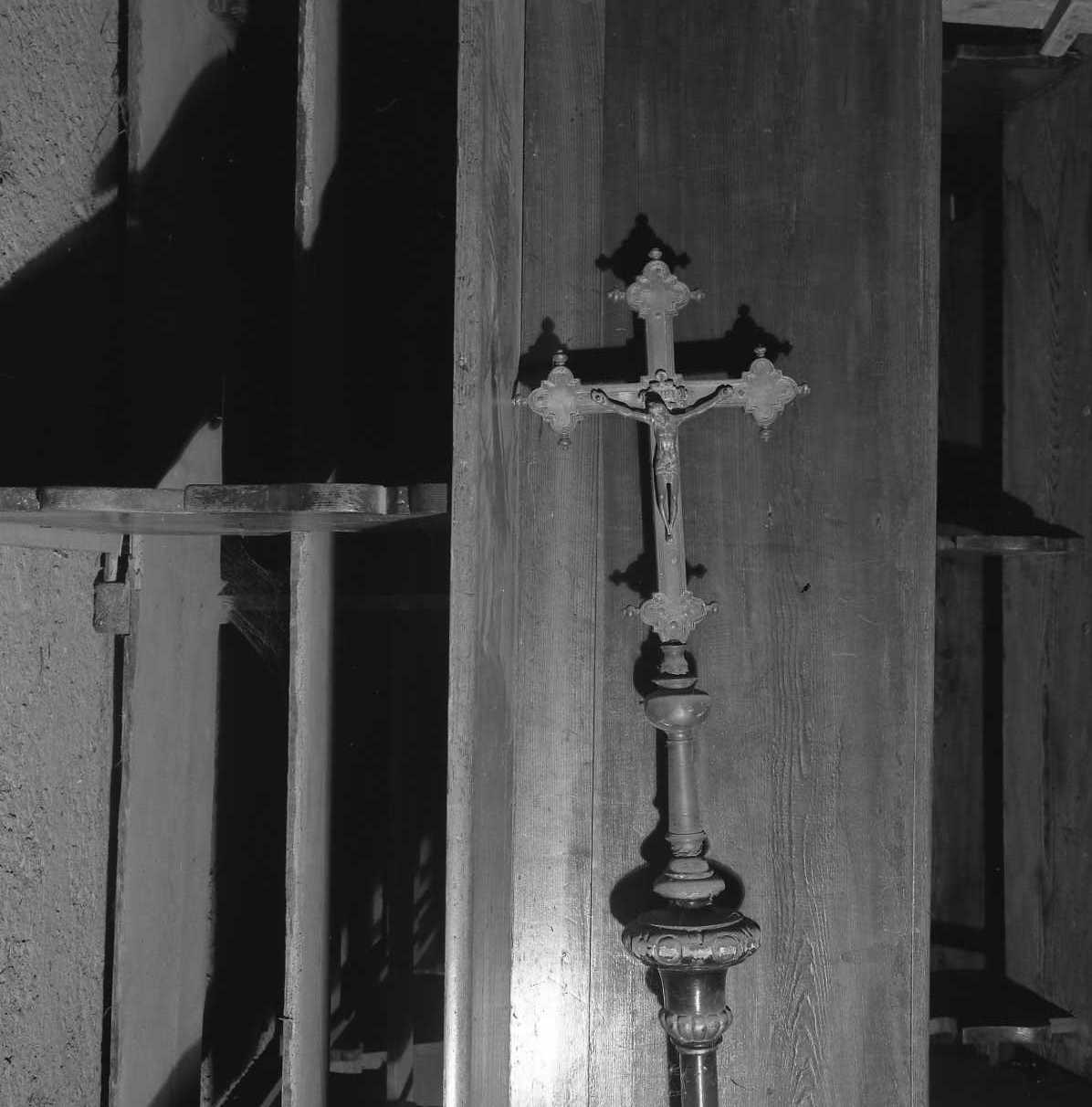 croce processionale - bottega emiliana (secc. XVIII/ XIX)