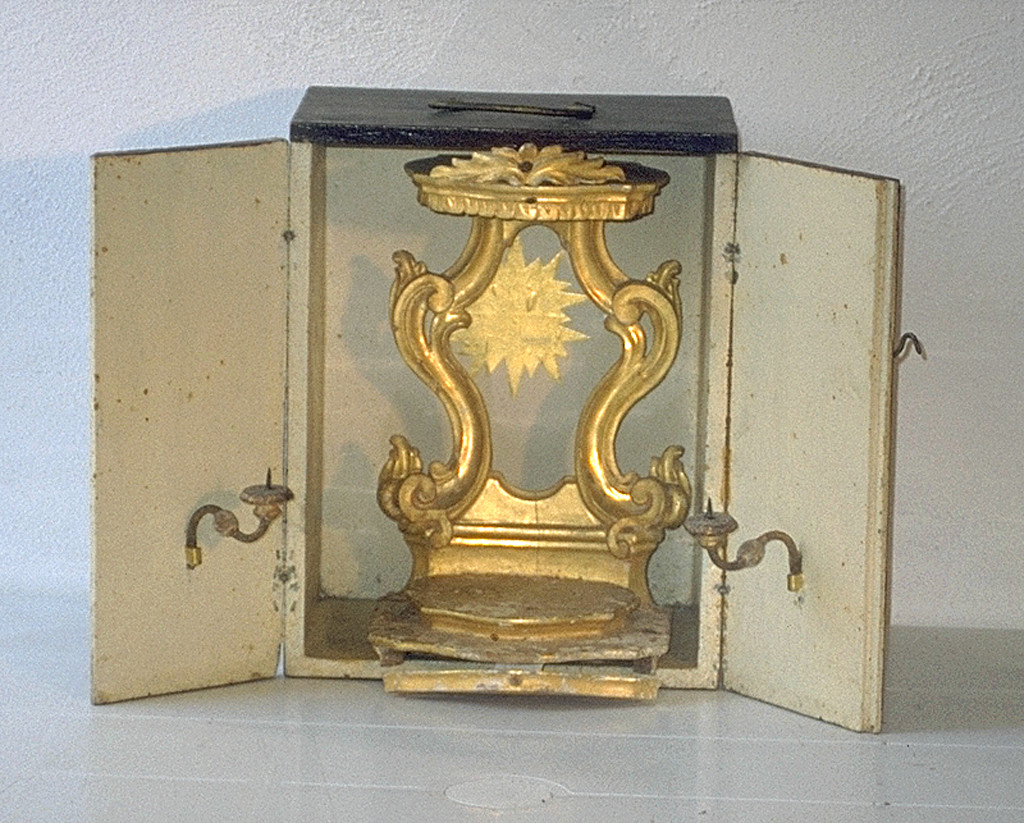 tabernacolo portatile - ambito ferrarese (secc. XVIII/ XIX)