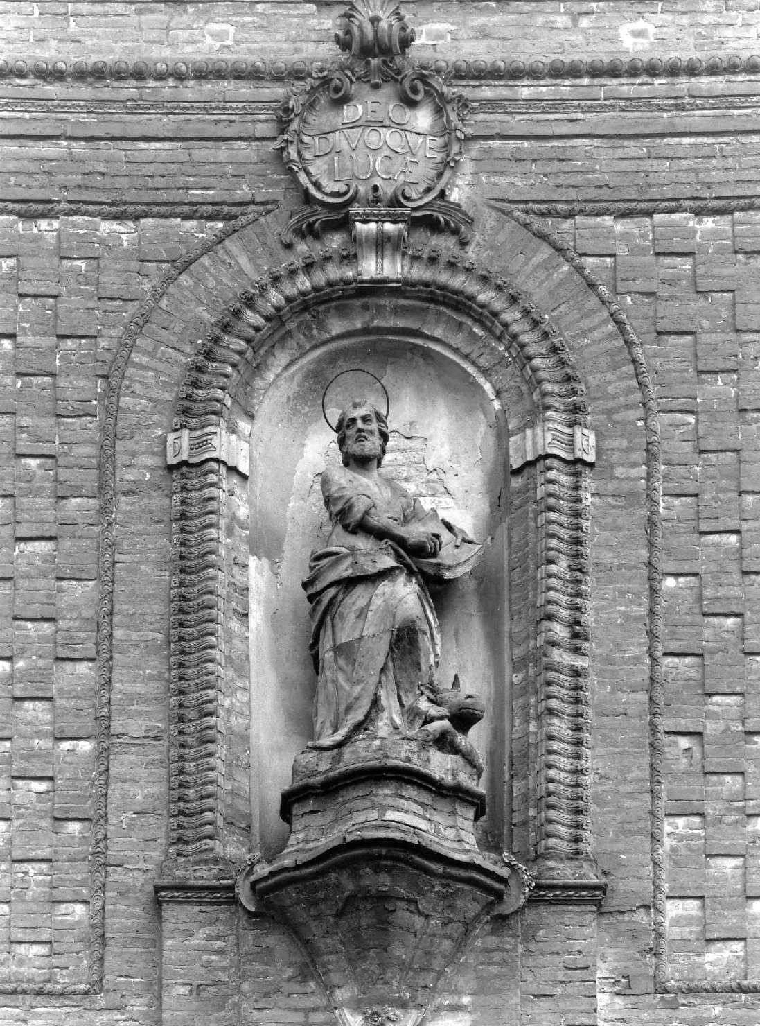 San Luca (statua) - ambito ferrarese (seconda metà sec. XVIII)
