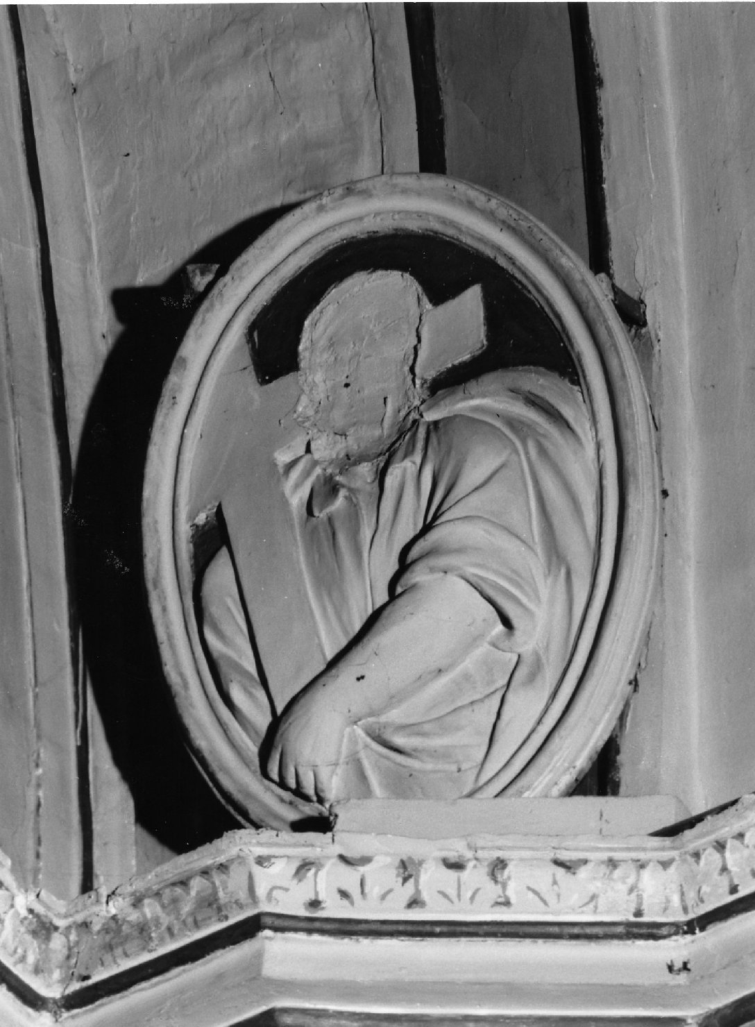 Sant'Andrea (rilievo, elemento d'insieme) di Turchi Pietro (sec. XVIII)