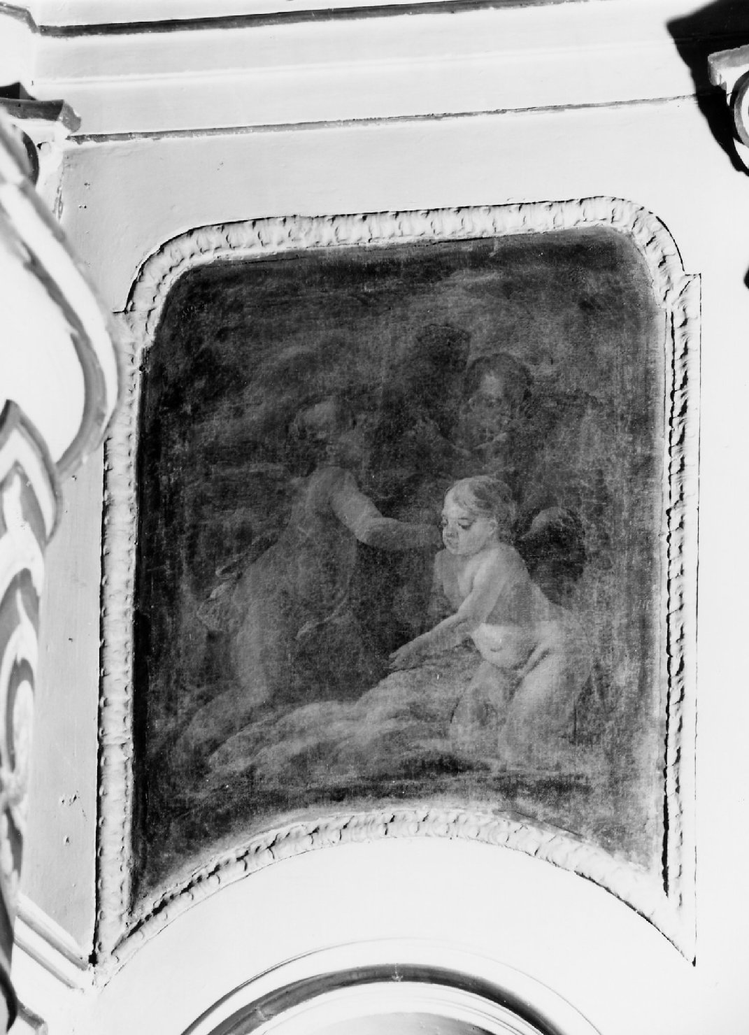 putti (dipinto, elemento d'insieme) - ambito ferrarese (sec. XVIII)