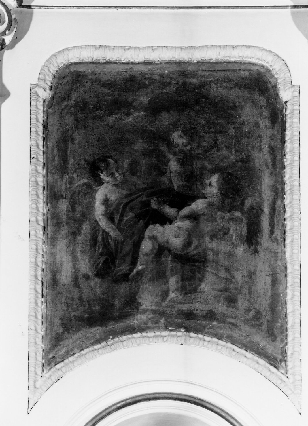 putti (dipinto, elemento d'insieme) - ambito ferrarese (sec. XVIII)