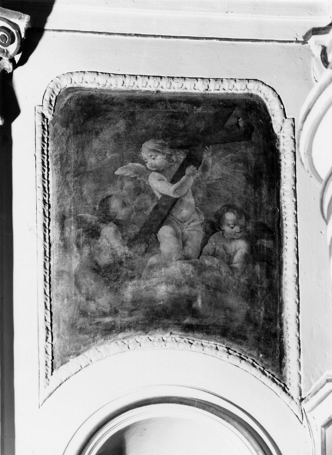 putti (dipinto, elemento d'insieme) - ambito ferrarese (sec. XVIII)