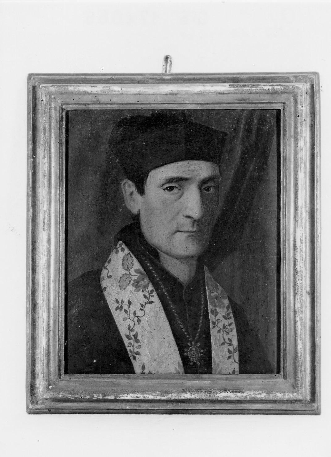 ritratto di Don Angelo Serioli (dipinto) - ambito ferrarese (metà sec. XIX)