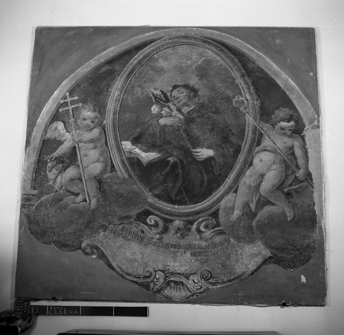 estasi di San Filippo Benizi (dipinto) di Milani Giuseppe (attribuito) (sec. XVIII)