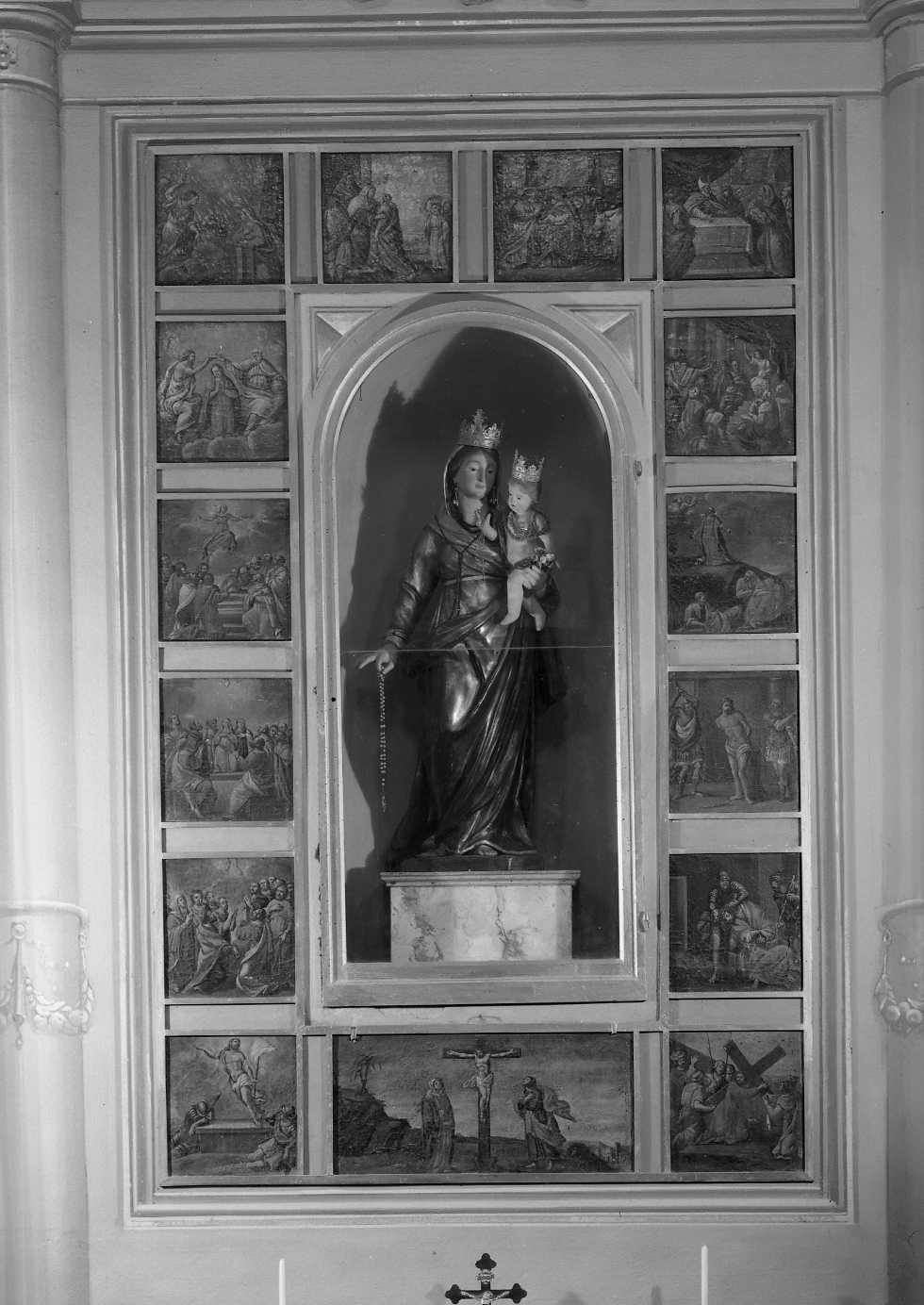 Madonna del Rosario (statua) - bottega emiliana (sec. XVII)
