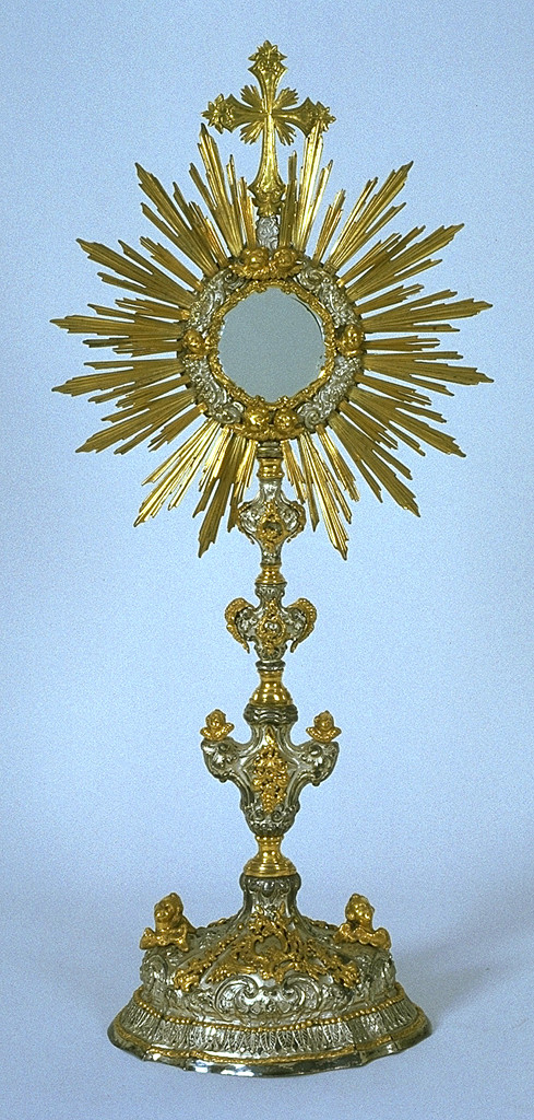 ostensorio - a raggiera - manifattura ferrarese (ultimo quarto sec. XVIII)