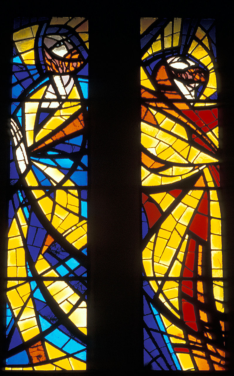 apostoli (vetrata, serie) - manifattura italiana (sec. XX)