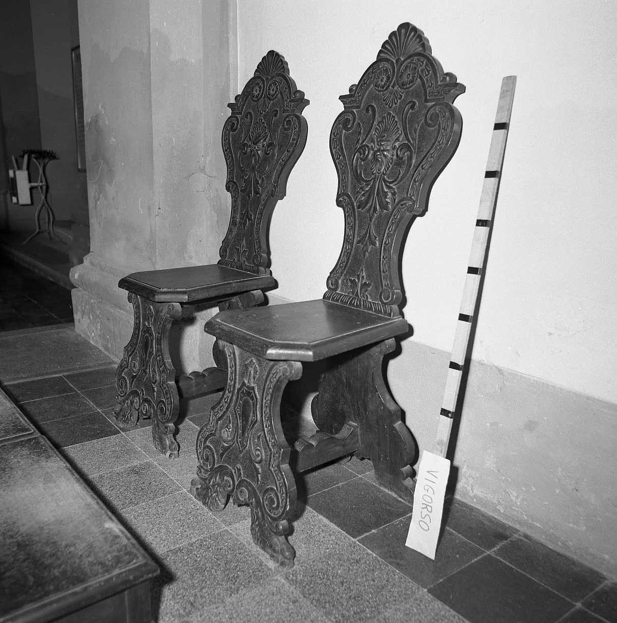 sedia, serie - bottega emiliana (sec. XX)