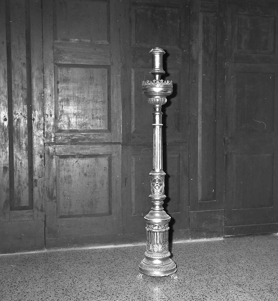 base per il cero pasquale - bottega emiliana (sec. XIX)