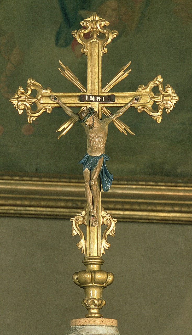 croce d'altare - manifattura ferrarese (seconda metà sec. XVIII)