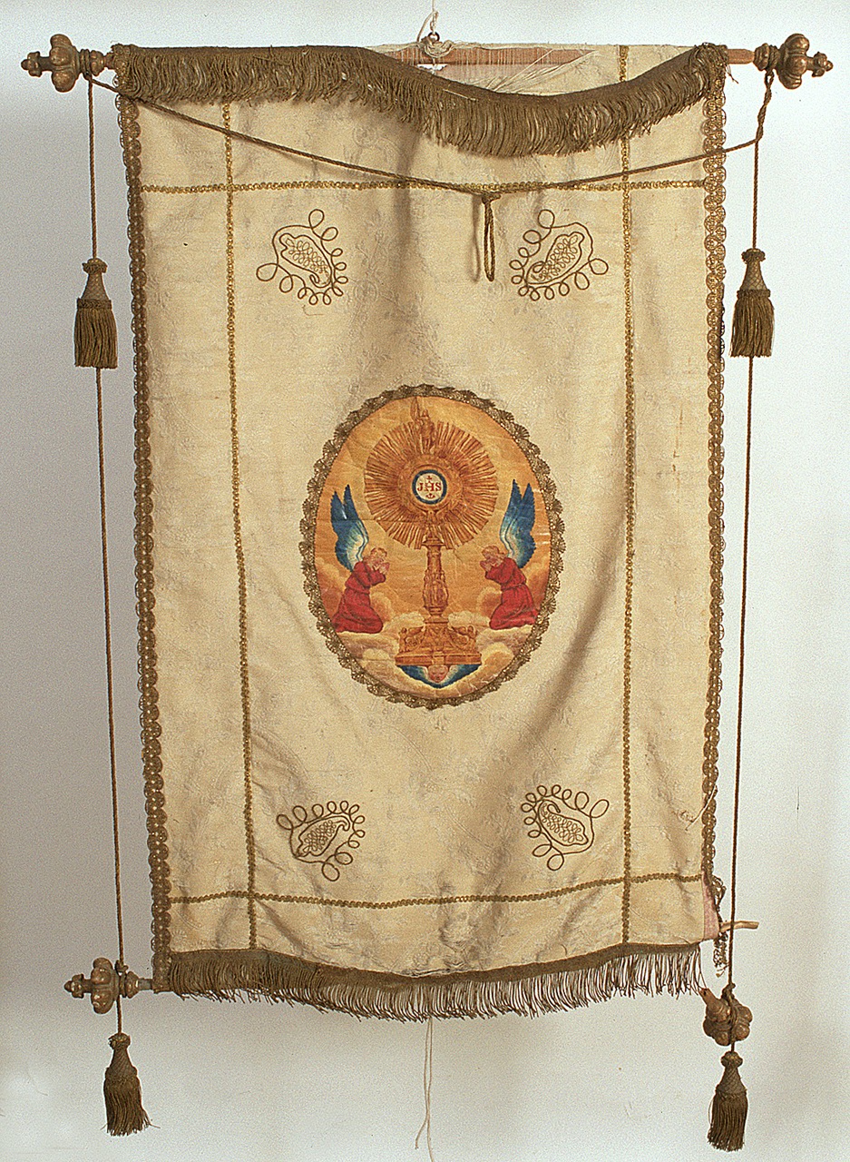 stendardo - manifattura ferrarese (ultimo quarto sec. XIX)