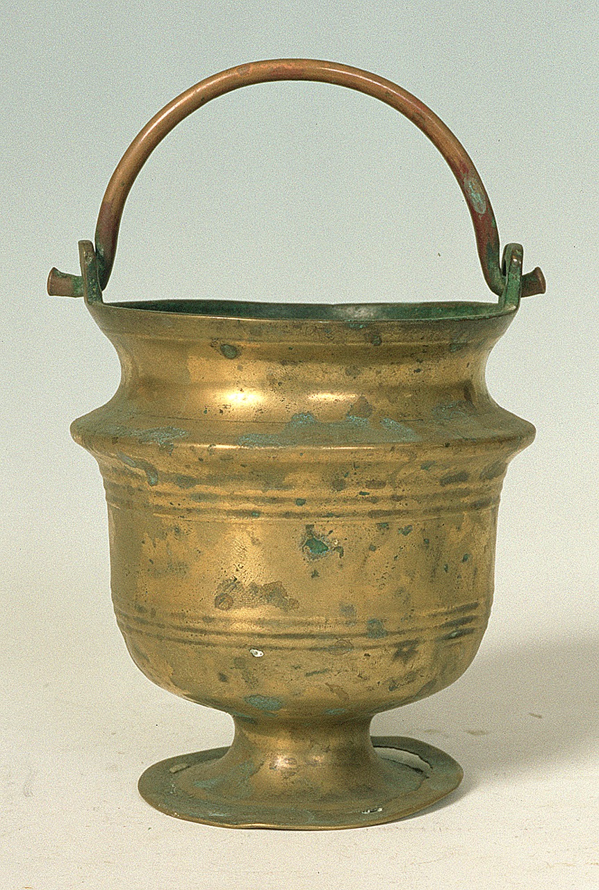 secchiello per l'acqua benedetta - manifattura emiliana (sec. XIX)