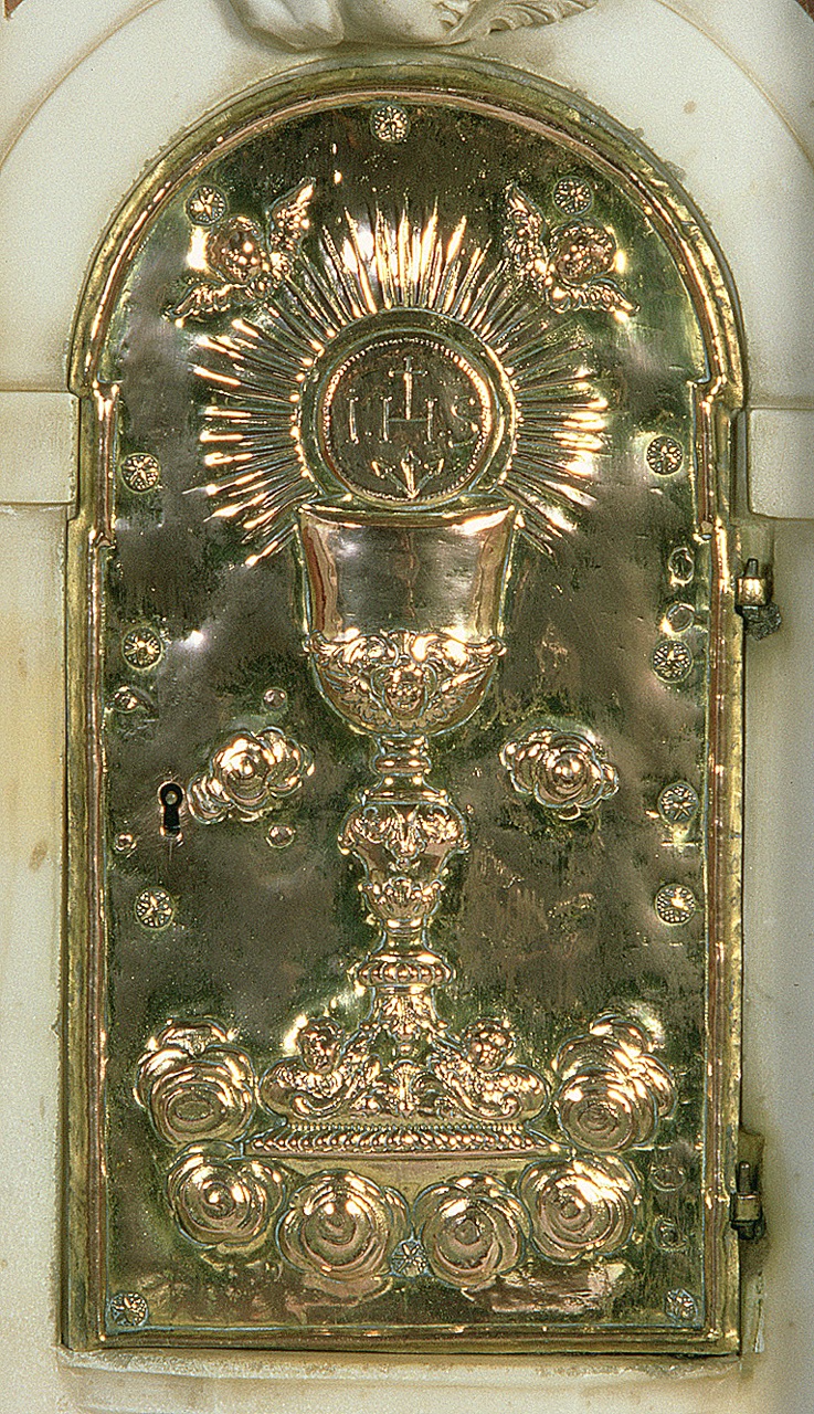 sportello di tabernacolo, elemento d'insieme - manifattura veneta (prima metà sec. XVIII)