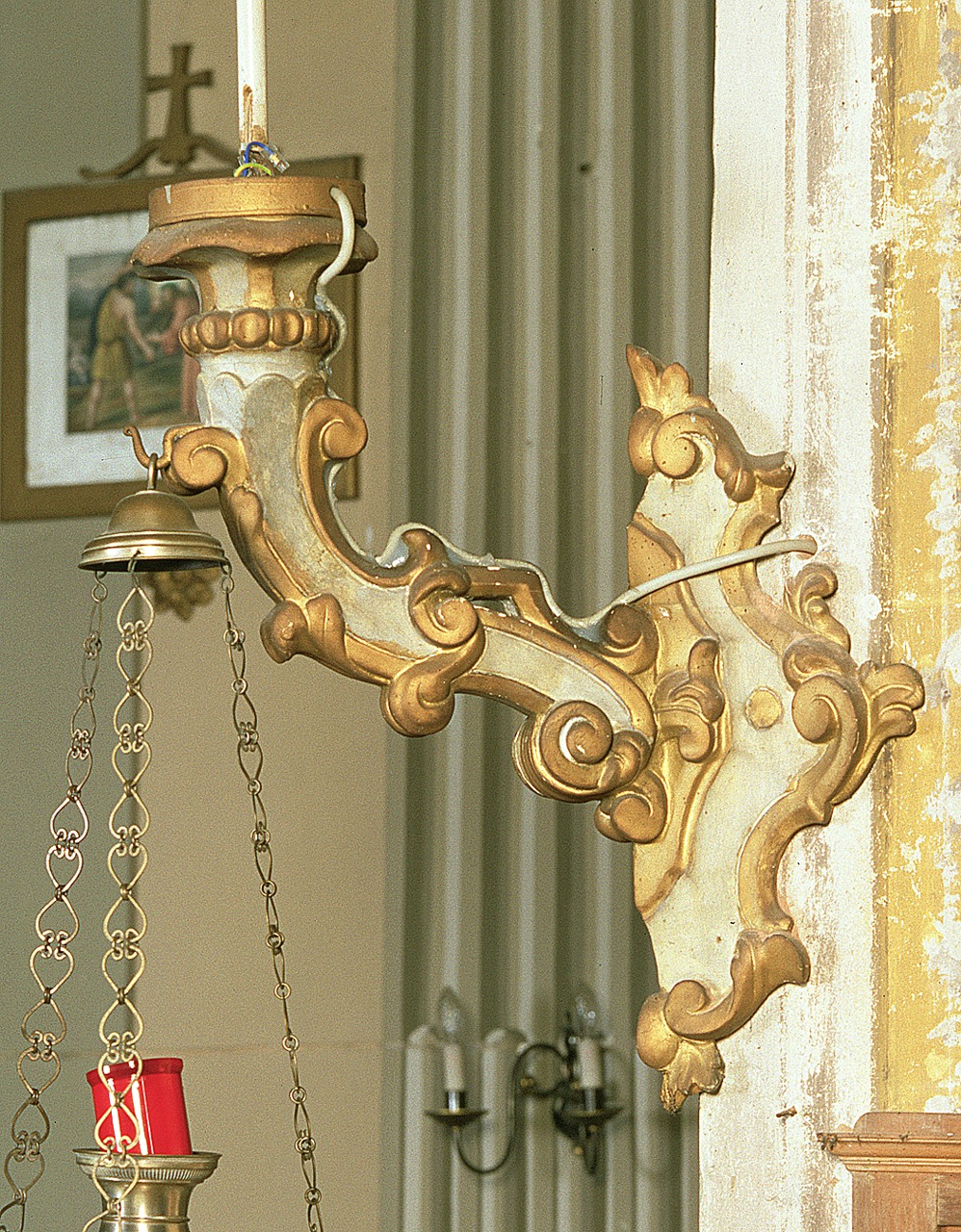 candeliere da parete, serie - manifattura ferrarese (seconda metà sec. XVIII)