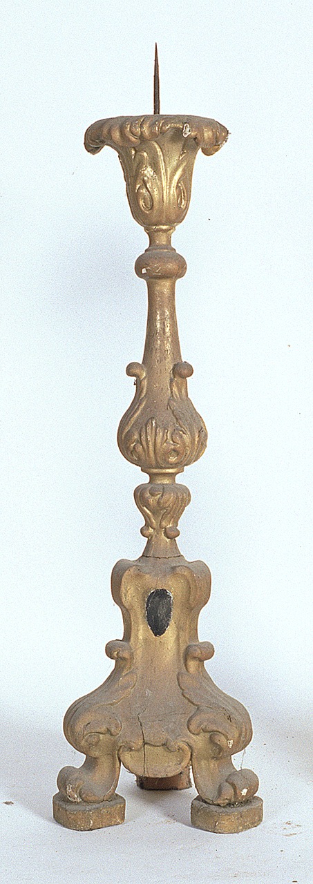 candeliere, serie - manifattura ferrarese (fine/inizio secc. XVIII/ XIX)