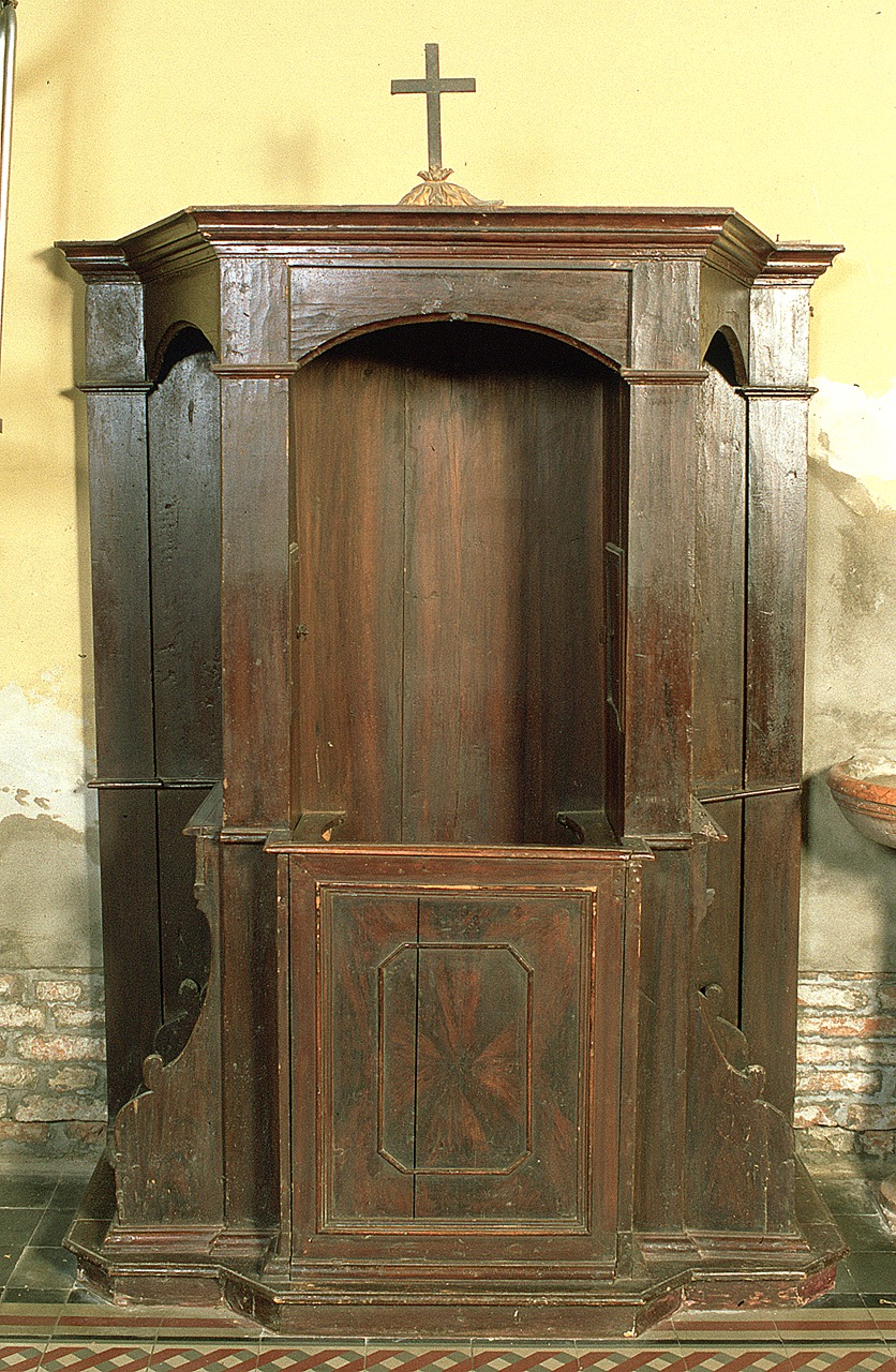 confessionale, serie - manifattura ferrarese (seconda metà sec. XVIII)