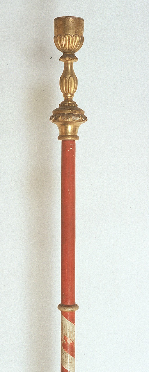 emblema di confraternita, serie - manifattura ferrarese (seconda metà sec. XIX)