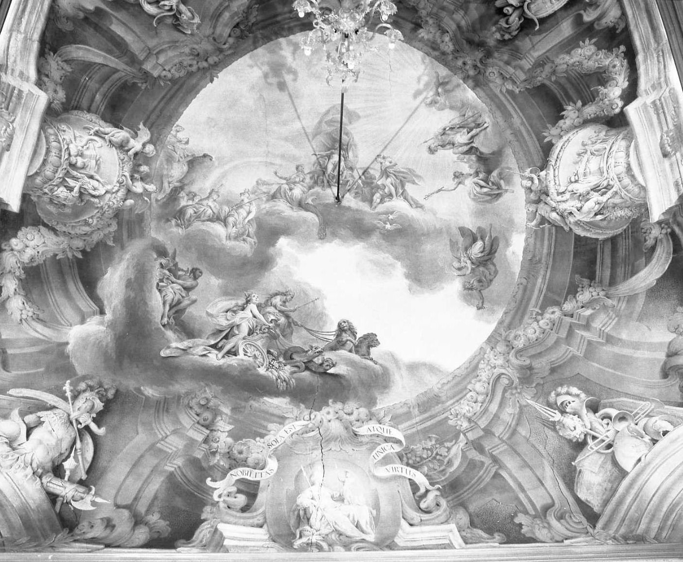trionfo di Nettuno (soffitto dipinto) di Bigari Vittorio Maria, Facchinetti Giuseppe (sec. XVIII)