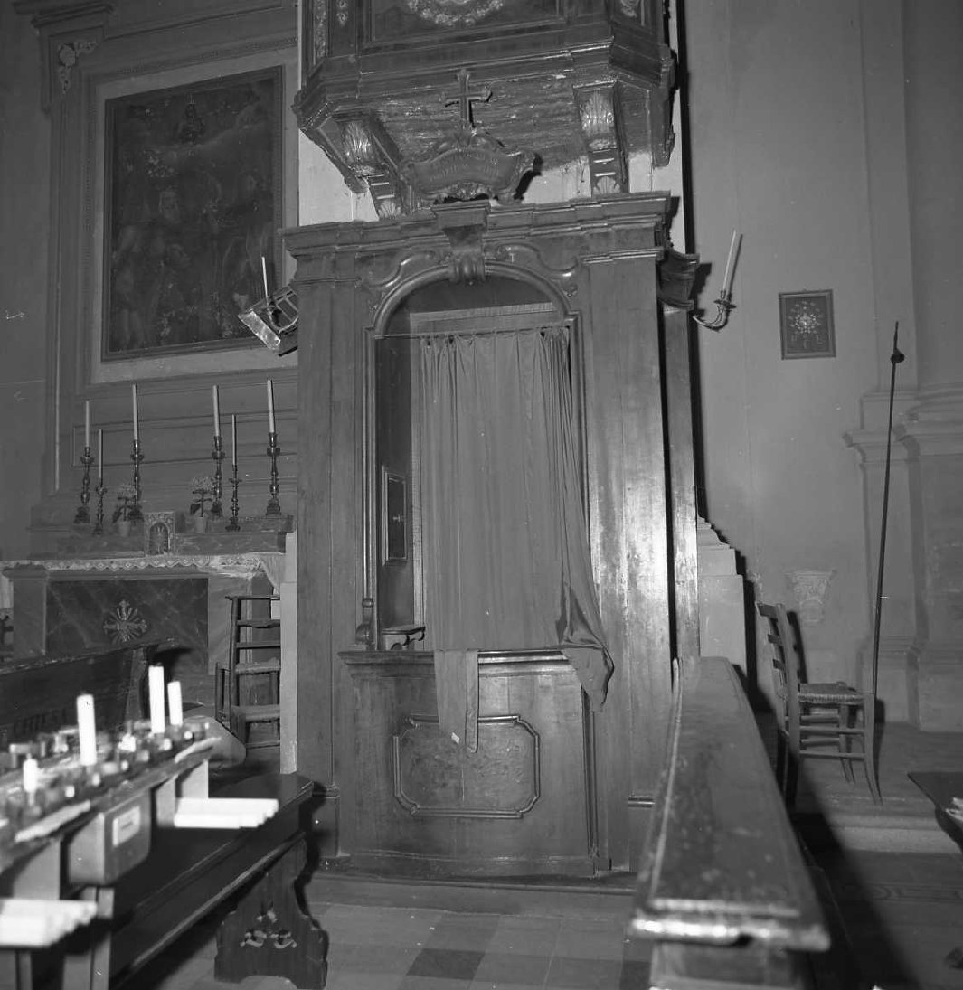 confessionale - bottega emiliana (sec. XIX)