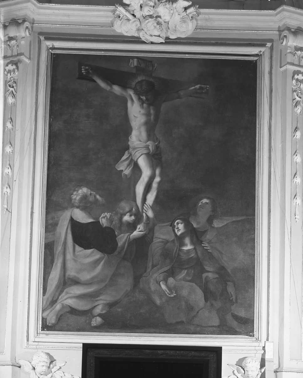 crocifissione di Cristo con la Madonna e santi (pala d'altare) di Franceschini Marcantonio (sec. XVII)