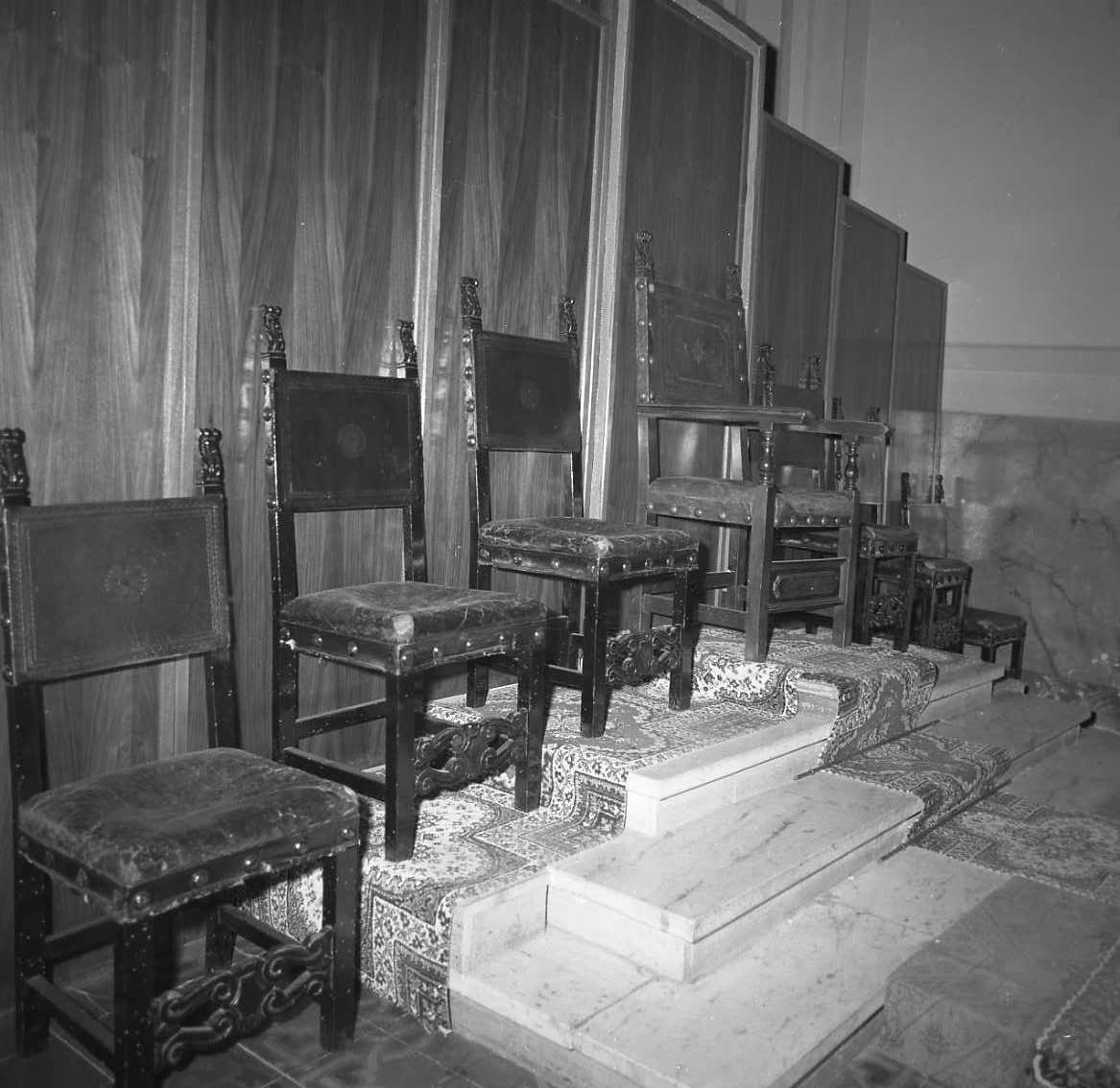 sedia, serie - bottega bolognese (sec. XVII)