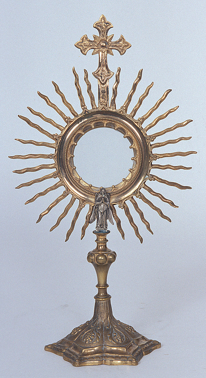 ostensorio - a raggiera, opera isolata - produzione italiana (primo quarto sec. XX)
