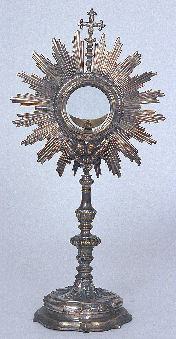 ostensorio - a raggiera, opera isolata - bottega emiliana (sec. XVIII)
