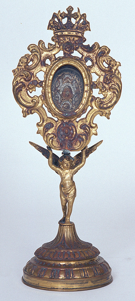 reliquiario - a ostensorio, opera isolata - produzione italiana (primo quarto sec. XX)