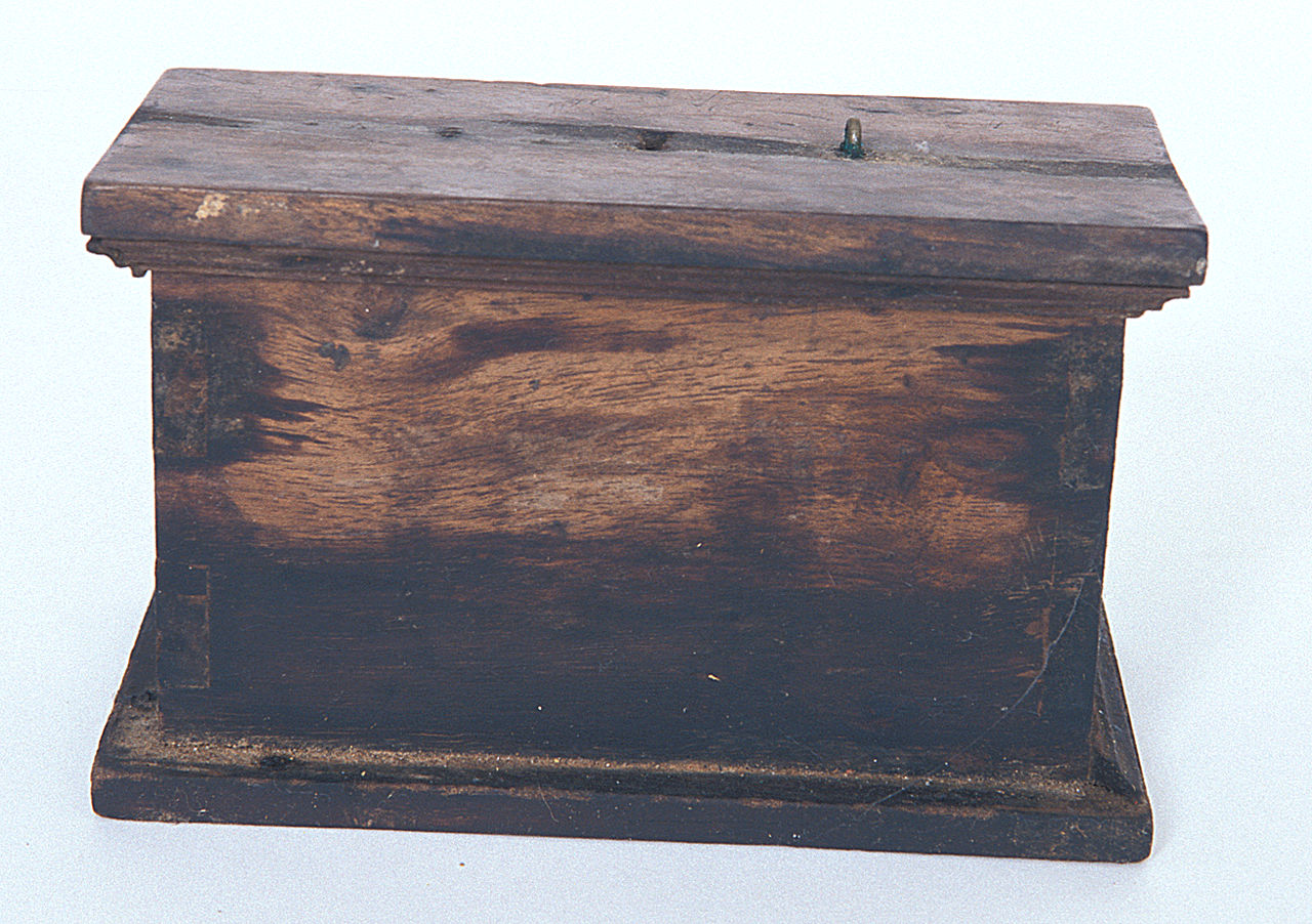 custodia - dei vasi per la riserva degli oli santi, elemento d'insieme - bottega emiliana (sec. XVIII)