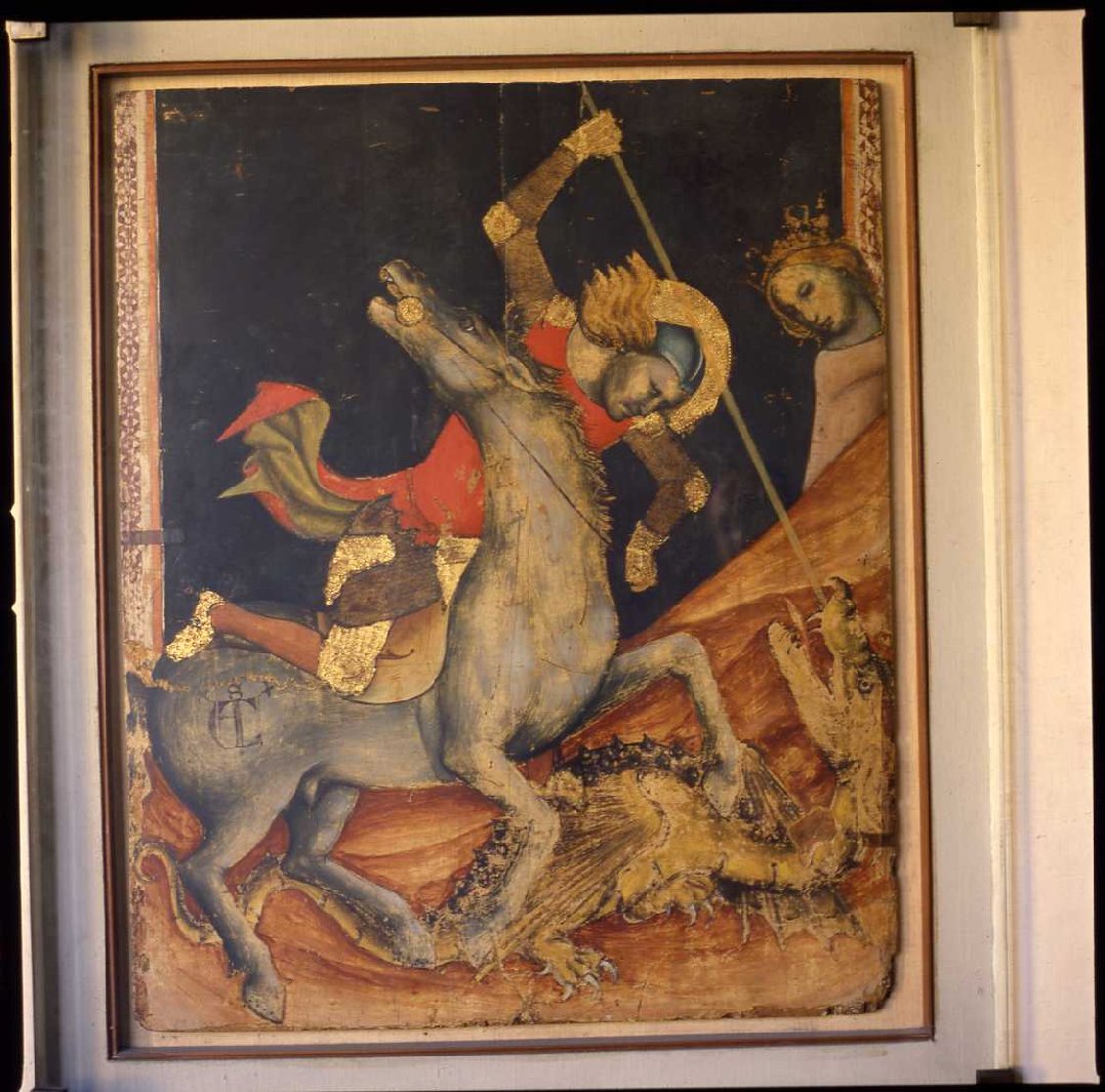 San Giorgio uccide il drago (dipinto) di Vitale da Bologna (sec. XIV)