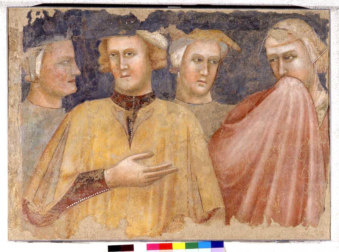 Quattro busti di uomo (dipinto) di Francesco da Rimini (sec. XIV)