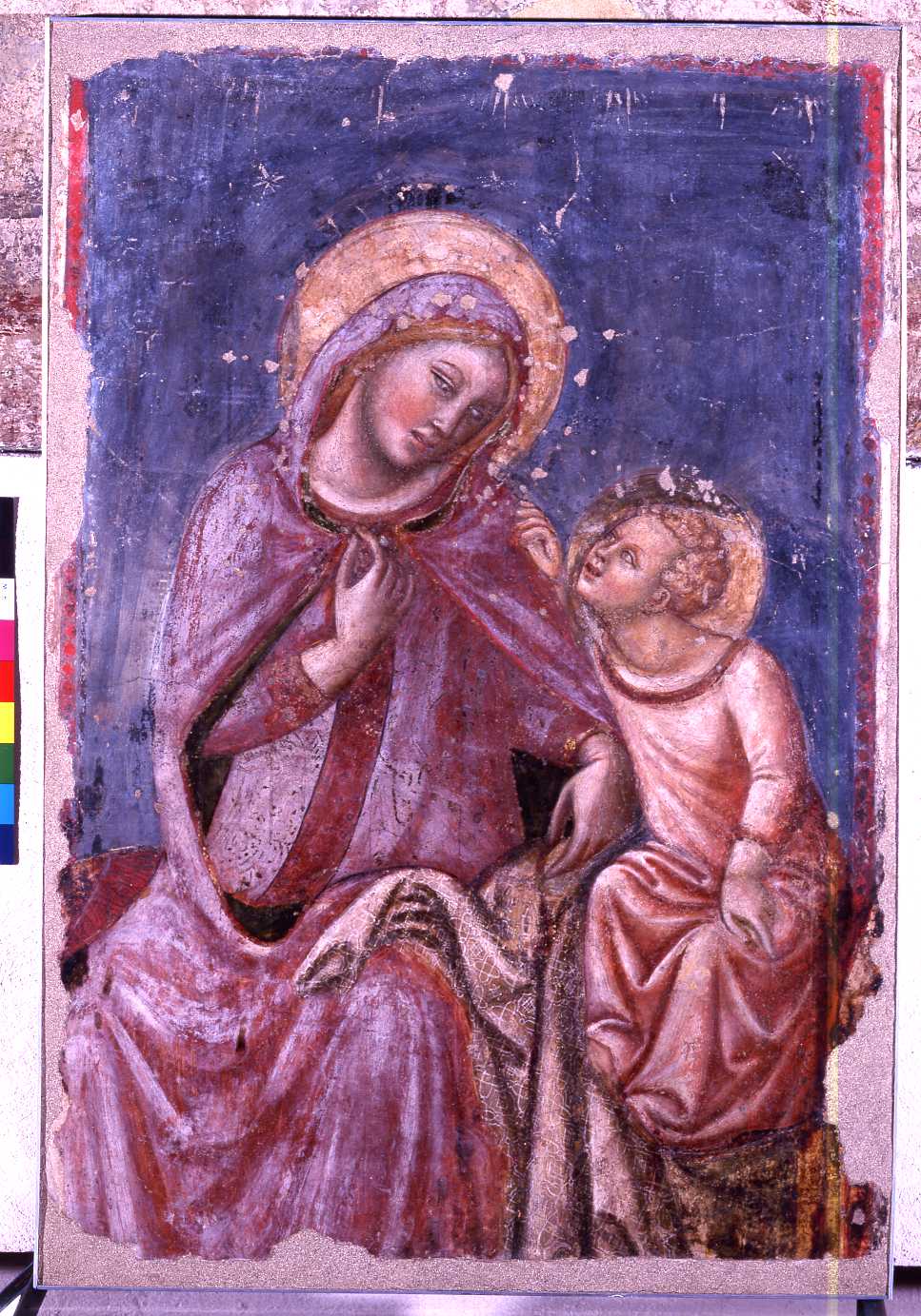 Madonna del ricamo, Madonna con Bambino (dipinto) di Vitale da Bologna (sec. XIV)