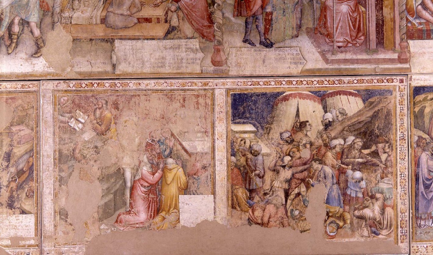 strage degli ebrei idolatri (dipinto, ciclo) di Avanzi Jacopo (sec. XIV)